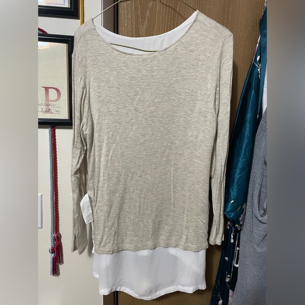 Long Sleeve Tee or Tunic with Bows on the Side